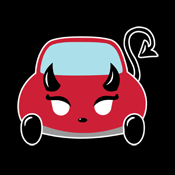 Cute Evil Devil Car
